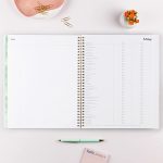Blue Sky 2022 Weekly & Monthly Planner, 8.5" x 11", Frosted Flexible Cover, Wirebound, Laurel (135842) - Image 6